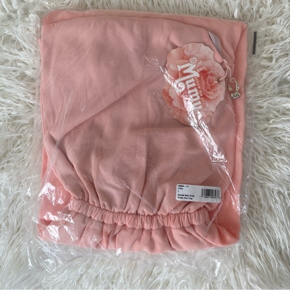 NWT Show Me Your MuMu Kendall Maxi Dress, Frosty Pink Crisp size L - Picture 10 of 13